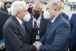 Il Presidente Sergio Mattarella con il Primo Ministro della Repubblica Algerina Democratica e Popolare, Ajmen Benabderrahmane, al termine della visita di Stato