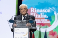Il Presidente della Repubblica Sergio Mattarella in occasione della 38^ Assemblea dell'Associazione Nazionale Comuni Italiani 
