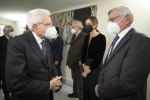 Il Presidente Sergio Mattarella con Giorgio La Malfa, Presidente Fondazione Ugo La Malfa
