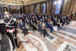 Il Presidente Sergio Mattarella in occasione della cerimonia di consegna delle “Stelle al Merito del Lavoro” ai nuovi Maestri del Lavoro nominati il 1° maggio 2020 e 2021