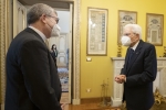 Il Presidente della Repubblica Sergio Mattarella incontra Padre Camillo Ripamonti, Presidente Centro Astalli
