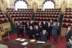Il Presidente Mattarella  visita l' Aula della Camera dei Deputati del Parlamento Subalpino