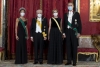Madrid - Il Presidente della Repubblica Sergio Mattarella e la Signora Laura con le Loro Maestà il Re di Spagna Filippo VI e la Regina Letizia