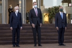 Malaga - Il Presidente della Repubblica Sergio Mattarella con S.M. il Re di Spagna e il Presidente della Repubblica di Portogallo, in occasione del COTEC