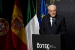 Malaga - Il Presidente della Repubblica Sergio Mattarella in occasione del COTEC