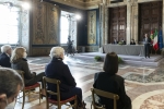 Il Presidente della Repubblica Sergio Mattarella durante la cerimonia di celebrazione de “I Giorni della Ricerca”

