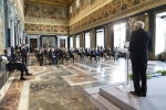 Il Presidente della Repubblica Sergio Mattarella durante il suo intervento alla cerimonia di celebrazione de “I Giorni della Ricerca”
