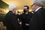 Il Presidente della Repubblica Sergio Mattarella saluta i protagonisti dell'opera “Otello” di Giuseppe Verdi