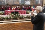 Il Presidente della Repubblica Sergio Mattarella alla Sapienza-Università di Roma,in occasione della cerimonia di inaugurazione dell’Anno Accademico 2021-2022   
