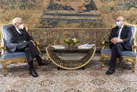 Il Presidente Sergio Mattarella con il Sindaco di Roma, Roberto Gualtieri