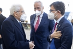 Il Presidente Sergio Mattarella con Eugenio Giani, Presidente della Regione Toscana e Dario Nardella, Sindaco della Città Metropolitana di Firenze, in occasione del decennale della Scuola superiore della magistratura