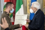 Il Presidente Sergio Mattarella consegna l'onorificenza OMRI  “motu proprio” a Danilo Galli