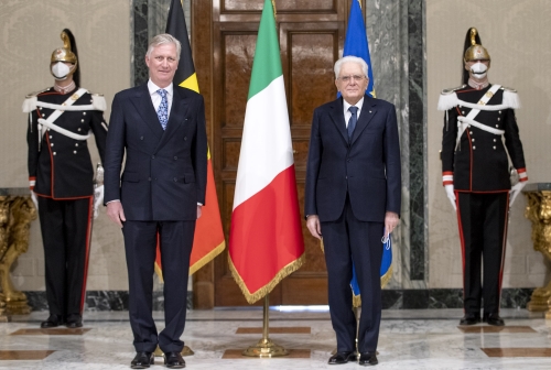 Il Presidente Sergio Mattarella e S.M. il Re Filippo dei Belgi
