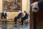 Il Presidente Sergio Mattarella e S.M. il Re Filippo dei Belgi nel corso dei colloqui