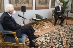 Il Presidente Mattarella con Riccardo Di Segni, Rabbino Capo della Comunità ebraica di Roma 
