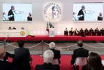Il Presidente della Repubblica Sergio Mattarella in occasione della cerimonia di inaugurazione dell'anno accademico 2021/2022 dell'Università degli Studi di Enna “Kore”