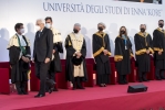 Il Presidente della Repubblica Sergio Mattarella in occasione della cerimonia di inaugurazione dell'anno accademico 2021/2022 dell'Università degli Studi di Enna "Kore"