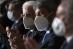Il Presidente Sergio Mattarella in occasione della cerimonia per lo scambio degli auguri di fine anno con i rappresentanti delle istituzioni, delle forze politiche e della società civile