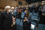 Il Presidente della Repubblica Sergio Mattarella al nuovo Auditorium del Maggio Musicale Fiorentino,in occasione del concerto di inaugurazione,diretto dal Maestro Zubin Mehta
