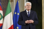 Il Presidente Sergio Mattarella nel corso del discorso di Fine Anno