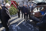 Il Presidente Sergio Mattarella in occasione dei funerali di David Sassoli, Presidente del Parlamento europeo