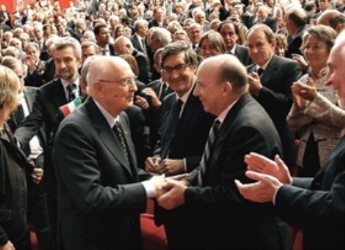 Intervento del Presidente della Repubblica Giorgio Napolitano alla cerimonia celebrativa del 100° anniversario della nascita del Senatore Norberto Bobbio.