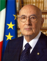 Fotografia ufficiale del Presidente della Repubblica Giorgio Napolitano (primo piano)
