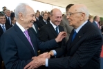  Il Presidente della Repubblica Giorgio Napolitano con Shimon Peres, Presidente dello Stato d'Israele