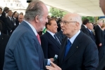 Il Presidente della Repubblica Giorgio Napolitano con Juan Carlos I, Re di Spagna