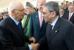 Il Presidente della Repubblica Giorgio Napolitano con Amr Mohammed Moussa, Segretario Generale della Lega degli Stati Arabi