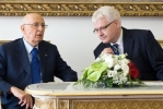 Il Presidente Giorgio Napolitano con il Presidente della Repubblica di Croazia Ivo Josipovic