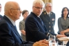 l Presidente Napolitano e il Presidente della Repubblica Croata Ivo Josipovic durante l'incontro con la stampa
