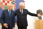 l Presidente della Repubblica Giorgio Napolitano accolto dal Presidente della Repubblica di Croazia Ivo Josipovic