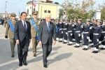 Il Presidente Giorgio Napolitano passa in rassegna un Reparto schierato con Bandiera e Banda 