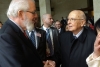 Il Presidente Giorgio Napolitano saluta il Direttore Generale dell'Organizzazione 