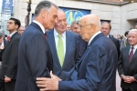 Il Presidente Napolitano con SM il Re di Spagna e il Presidente della Repubblica portoghese