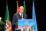 Il Presidente Giorgio Napolitano nel corso del suo intervento 