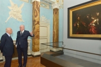Il Presidente Giorgio Napolitano all'inaugurazione delle Gallerie di Plazzo Zevallos Stigliano