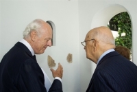 Il Presidente Napolitano con l'Ambasciatore De Mistura