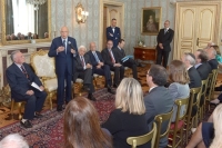 Il Presidente Giorgio Napolitano durante il suo intervento in occasione  dell'incontro con il Prof. Francesco Paolo Casavola, Presidente del Comitato Nazionale per la Bioetica e  una delegazione del Comitato