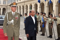 Il Presidente della Repubblica Tunisina Moncef Marzouki al suo arrivo al Quirinale