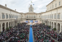 Il Palazzo del Quirinale in occasione della cerimonia di inaugurazione dell'anno scolastico