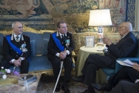 Il Presidente della Repubblica, Giorgio Napolitano, ha ricevuto questa mattina al Quirinale i Generali di Corpo D'Armata