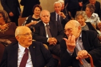 Il Presidente Napolitano e Franco Rosi (foto di Marco Delogu)