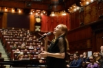 La cantante Ute Lemper in occasione della celebrazione del "Giorno della memoria" 