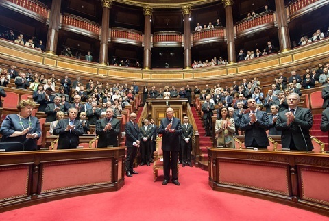 L'omaggio del Presidente Giorgio Napolitano e delle Alte Cariche dello Stato in occasione della cerimonia del Giorno della Memoria dedicato alle vittime del terrorismo